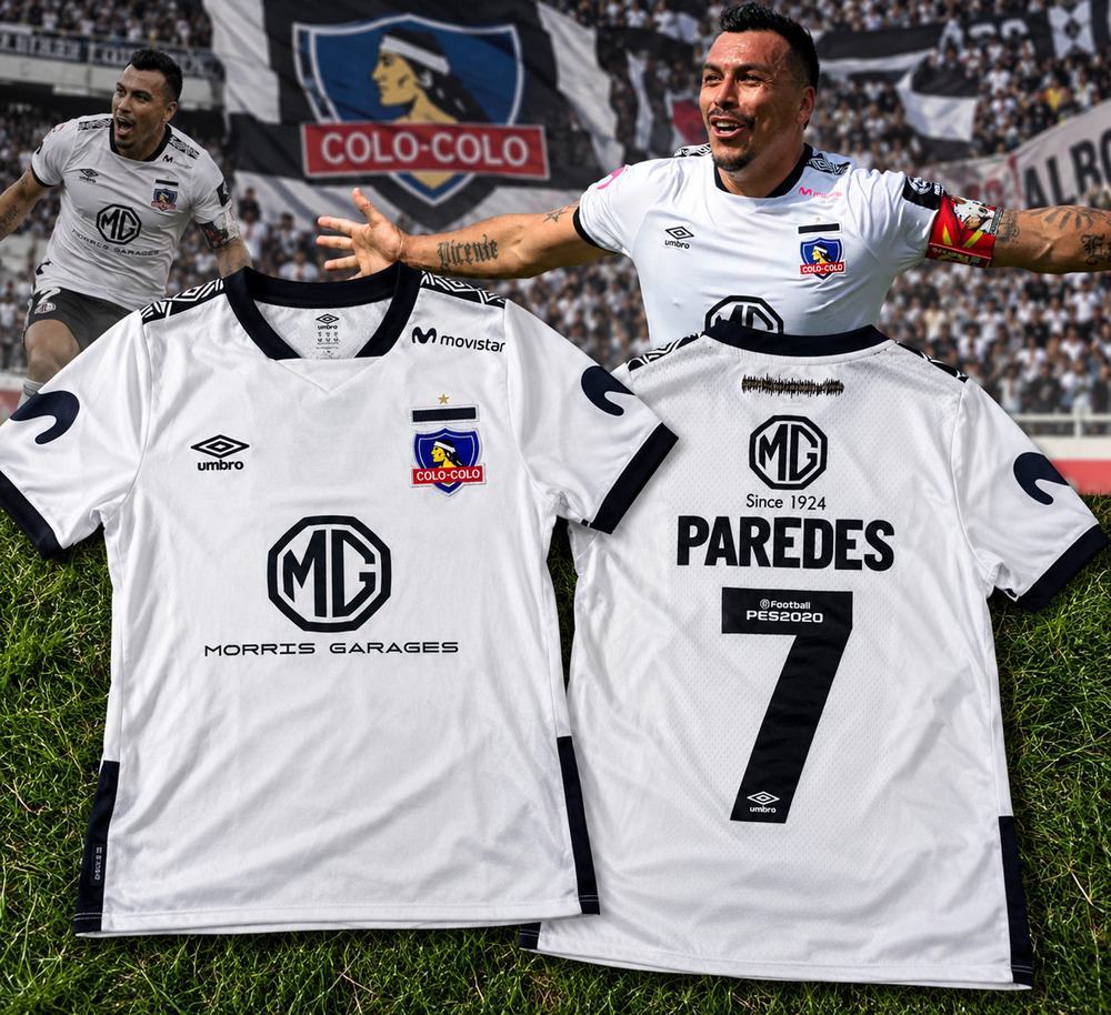 Colo Colo Esteban Paredes #7 Umbro Home Soccer Jersey Men’s S Chile 2019 Rare